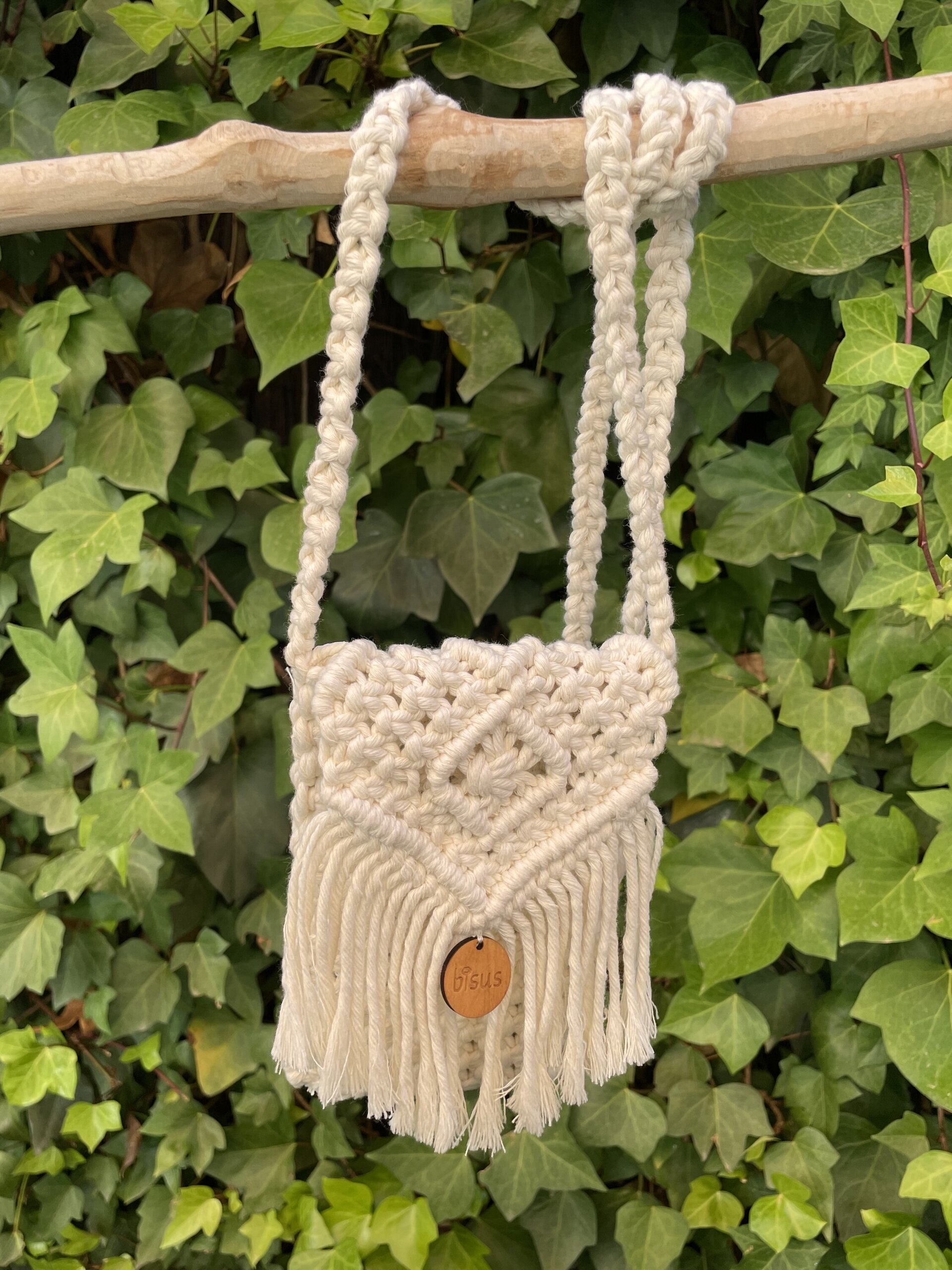 Bolso cuelgamovil macramé - 5
